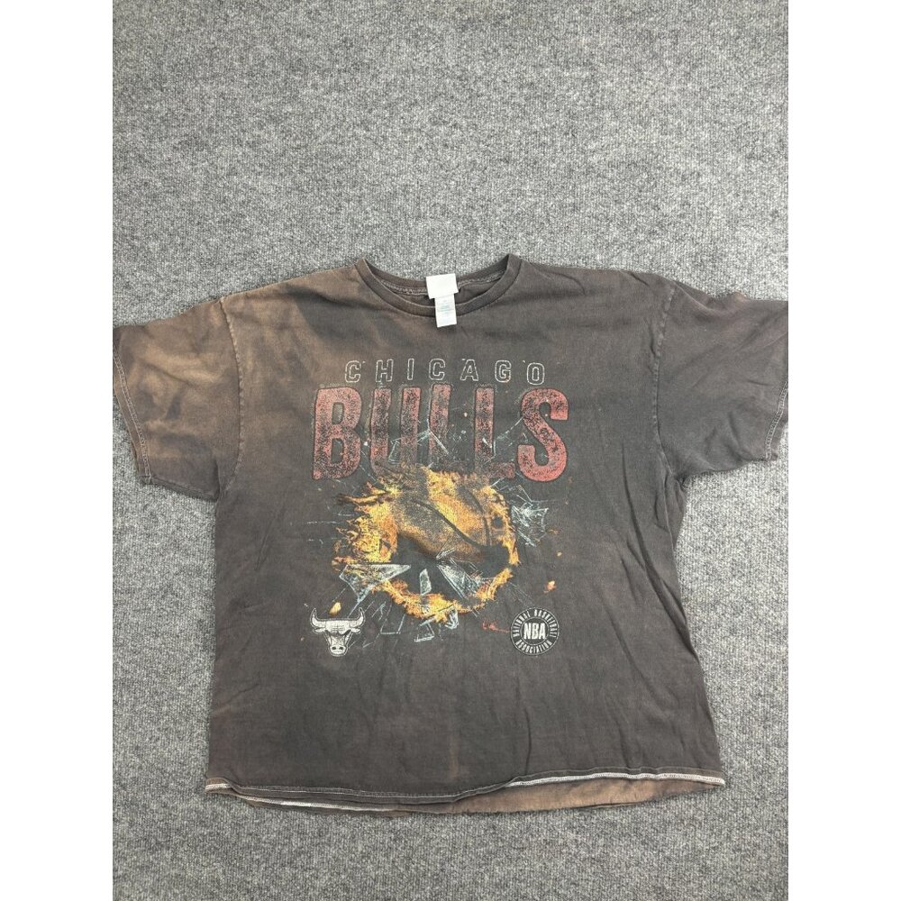 Chicago Bulls‎ Shirt Mens 2XL Black NBA Basketball '47 Vintage Tubular Tee
